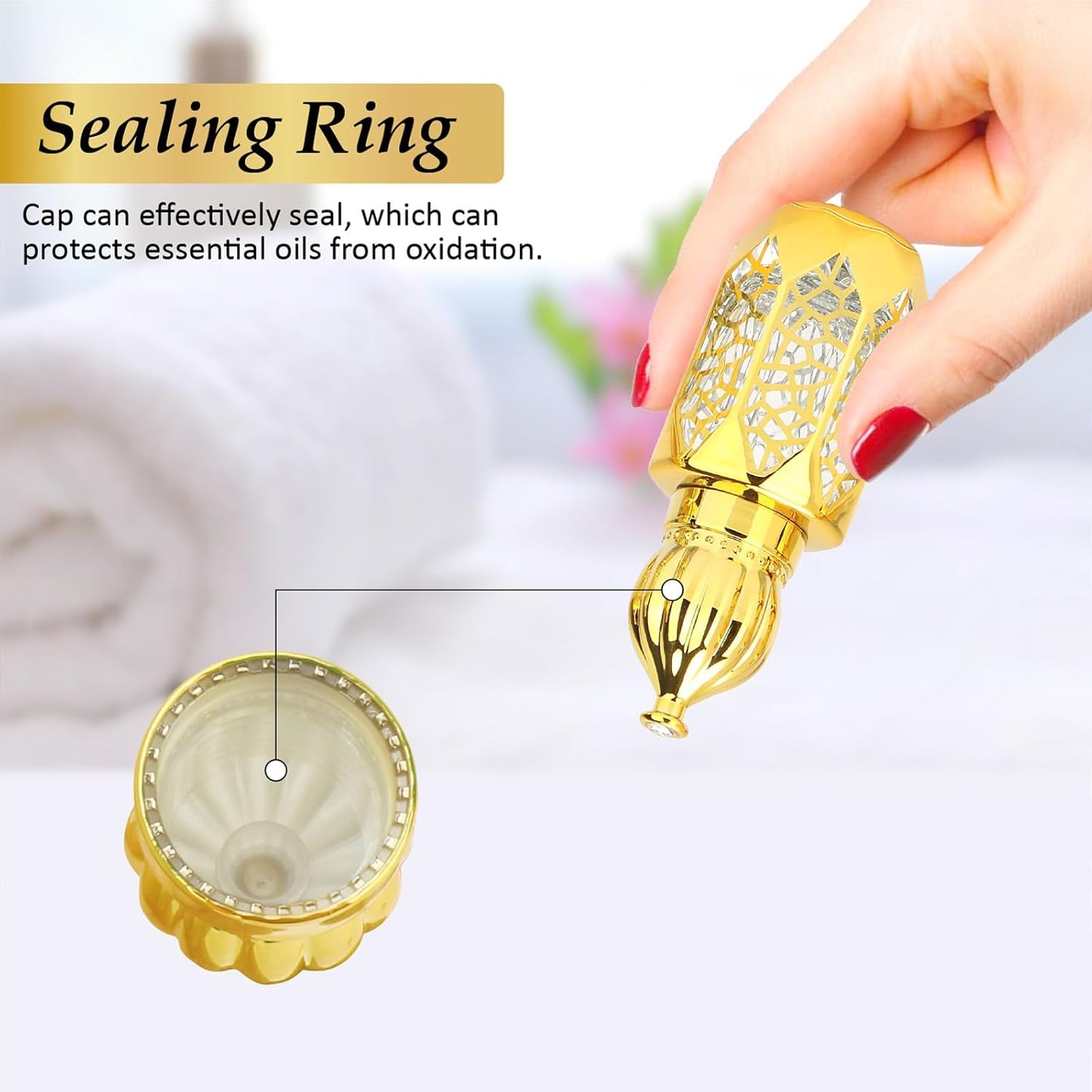 Mini Vintage Essential Oil Roller Bottles