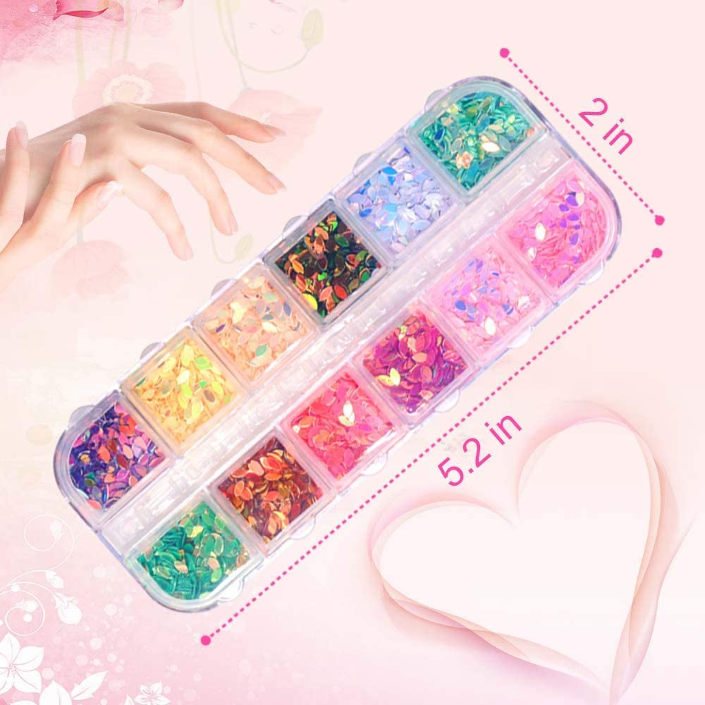 6400-Piece Nail Art Rhinestones and Gems Set