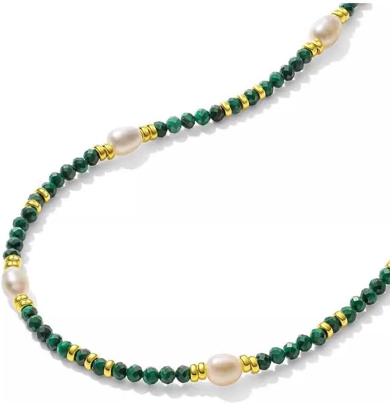 Freshwater Pearl and Synthetic Turquoise Necklace