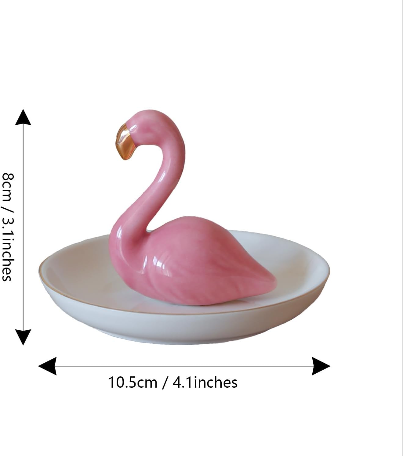 Ceramic Jewelry Tray - Flamingo