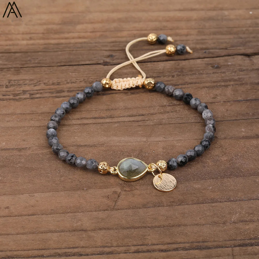 Natural Stone Beaded Bracelet