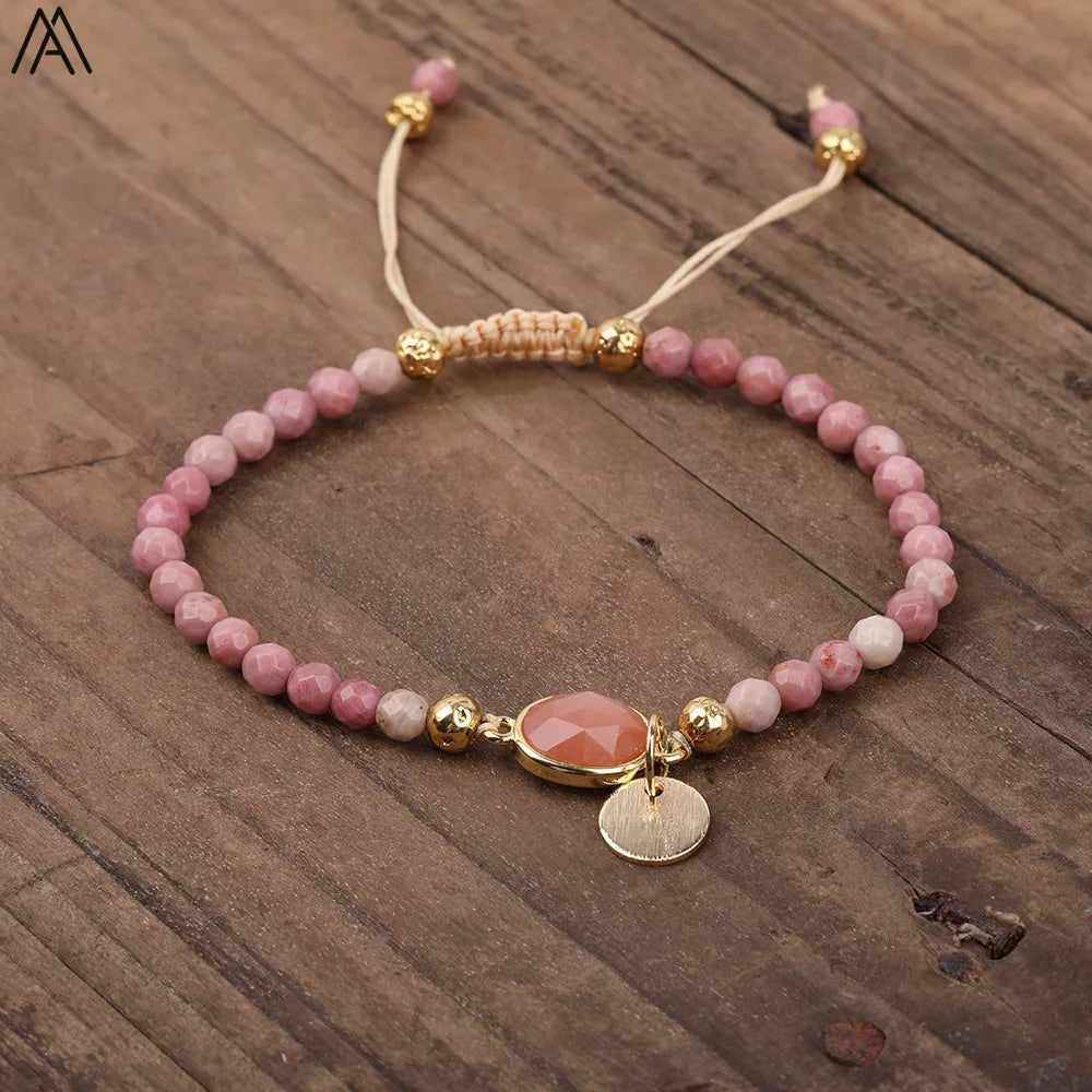 Natural Stone Beaded Bracelet