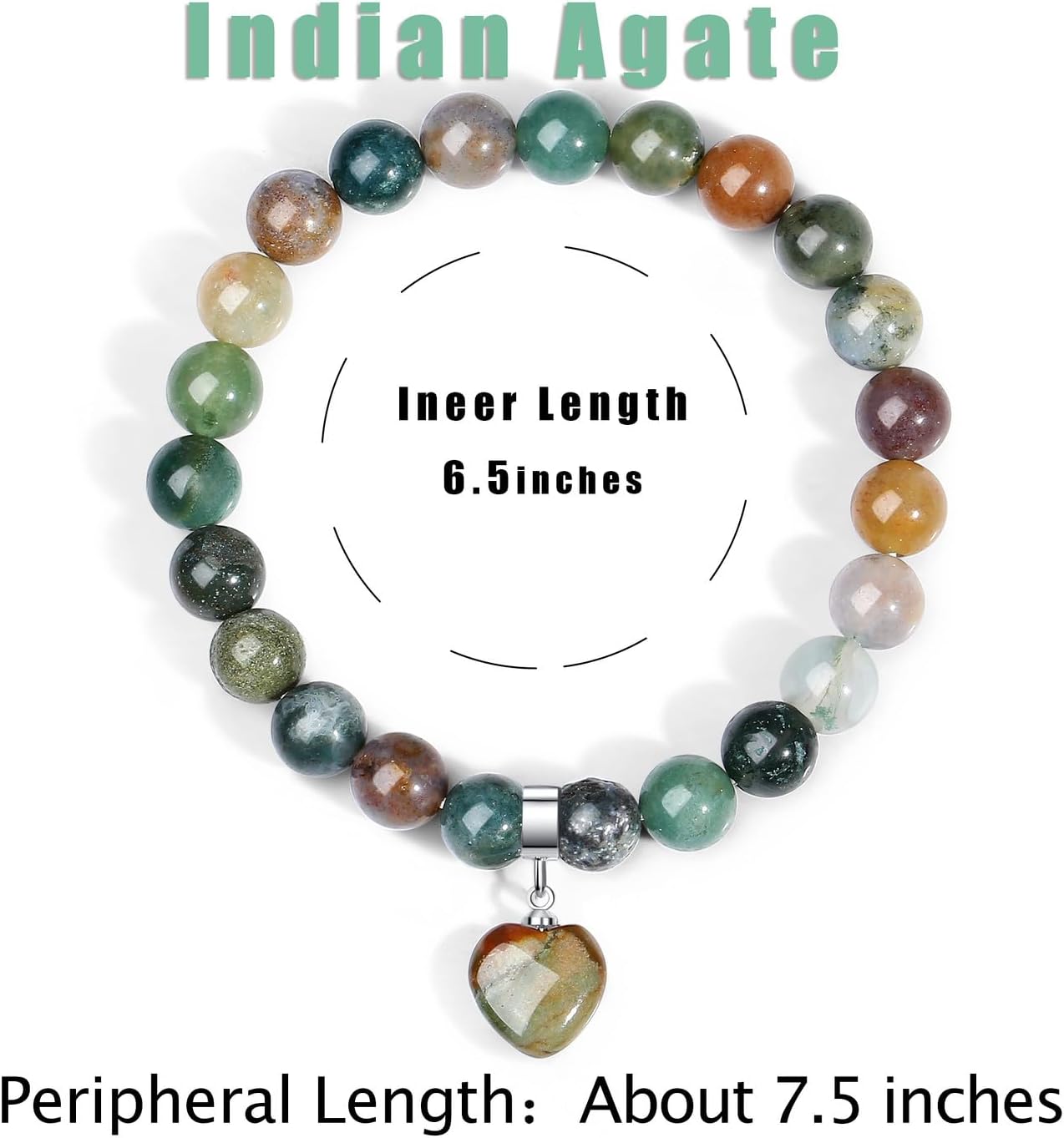 Beaded Love Heart Bracelet
