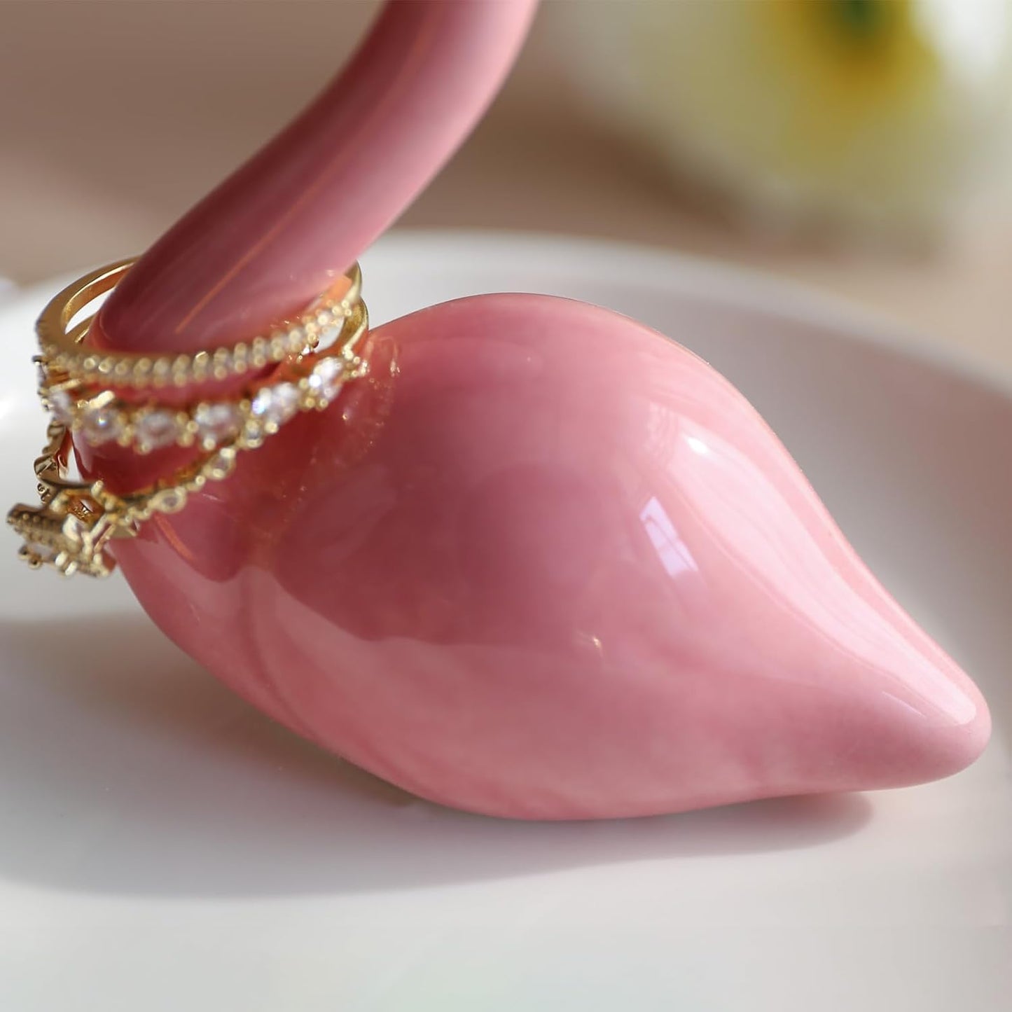 Ceramic Jewelry Tray - Flamingo