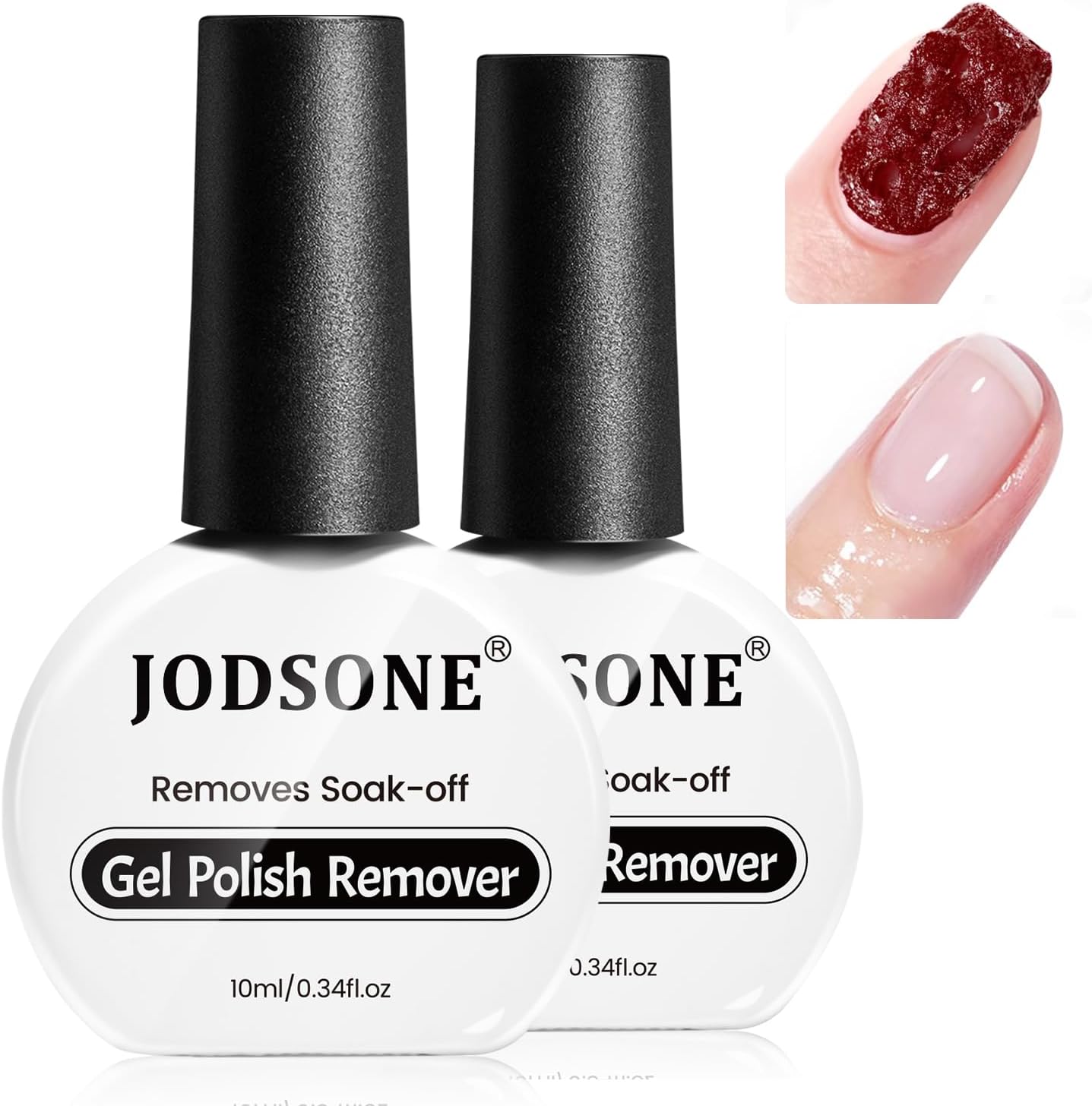 Professional Gel Polish Set: 2 Bottles of Top Coat and Base Coat