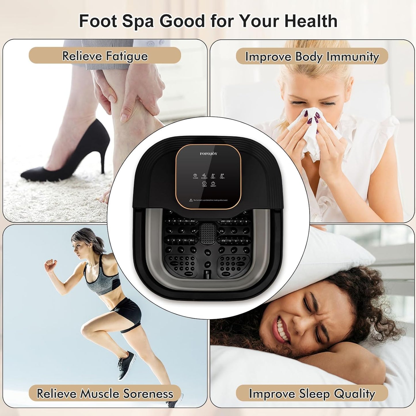 Collapsible Foot Spa Massager