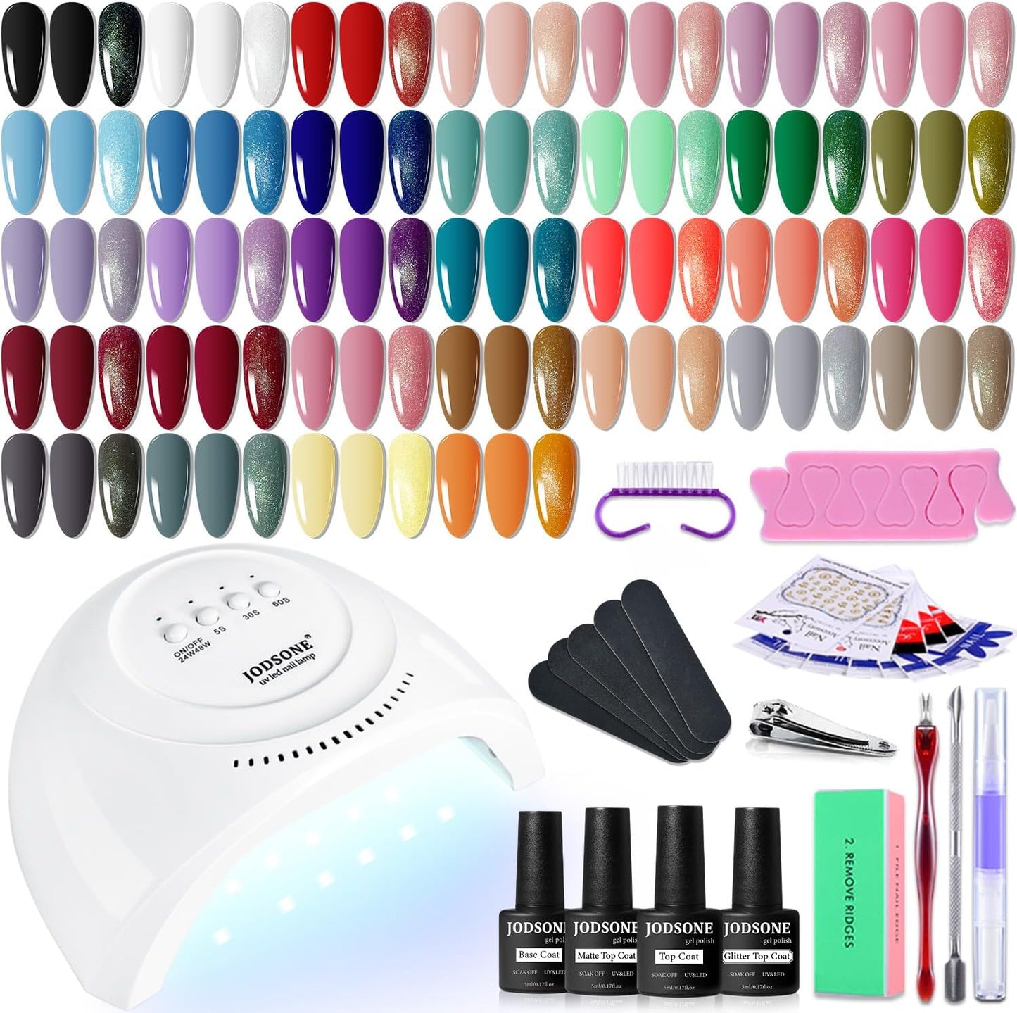 Gel Nail Polish Kit with UV Light