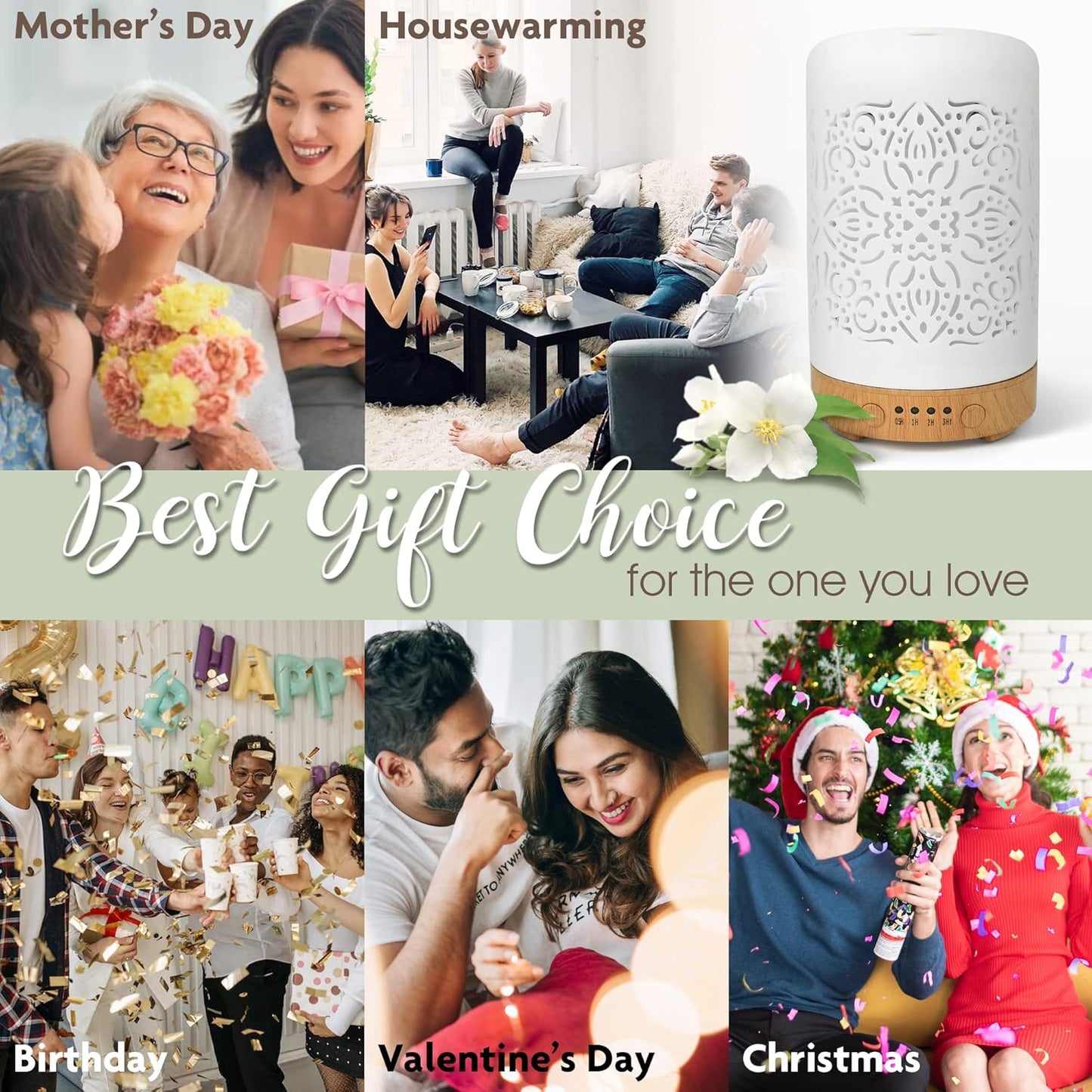 White Ceramic Essential Oil Diffuser