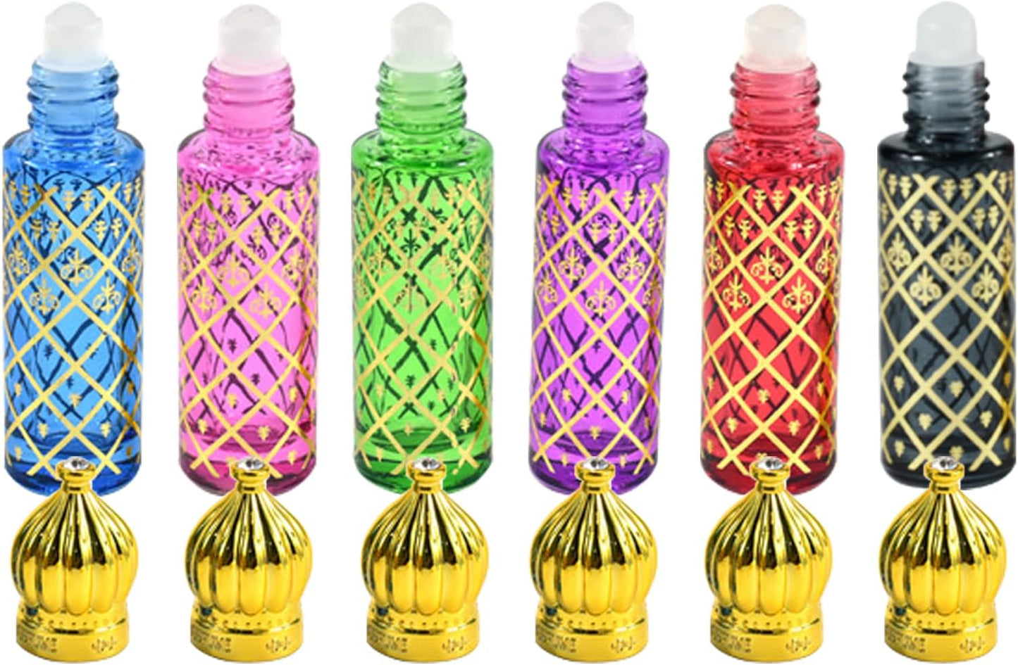 Mini Vintage Essential Oil Roller Bottles