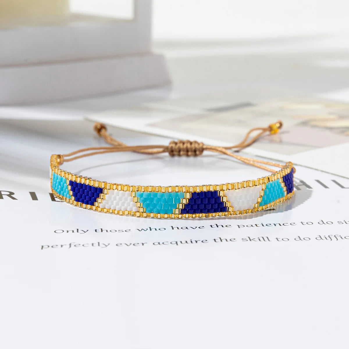 Colorful Miyuki Beaded Bracelet Adjustable Rope Bangles