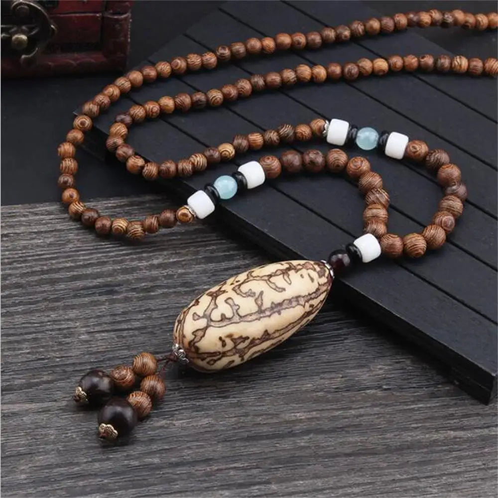 Nepal Buddhist Mala Necklace