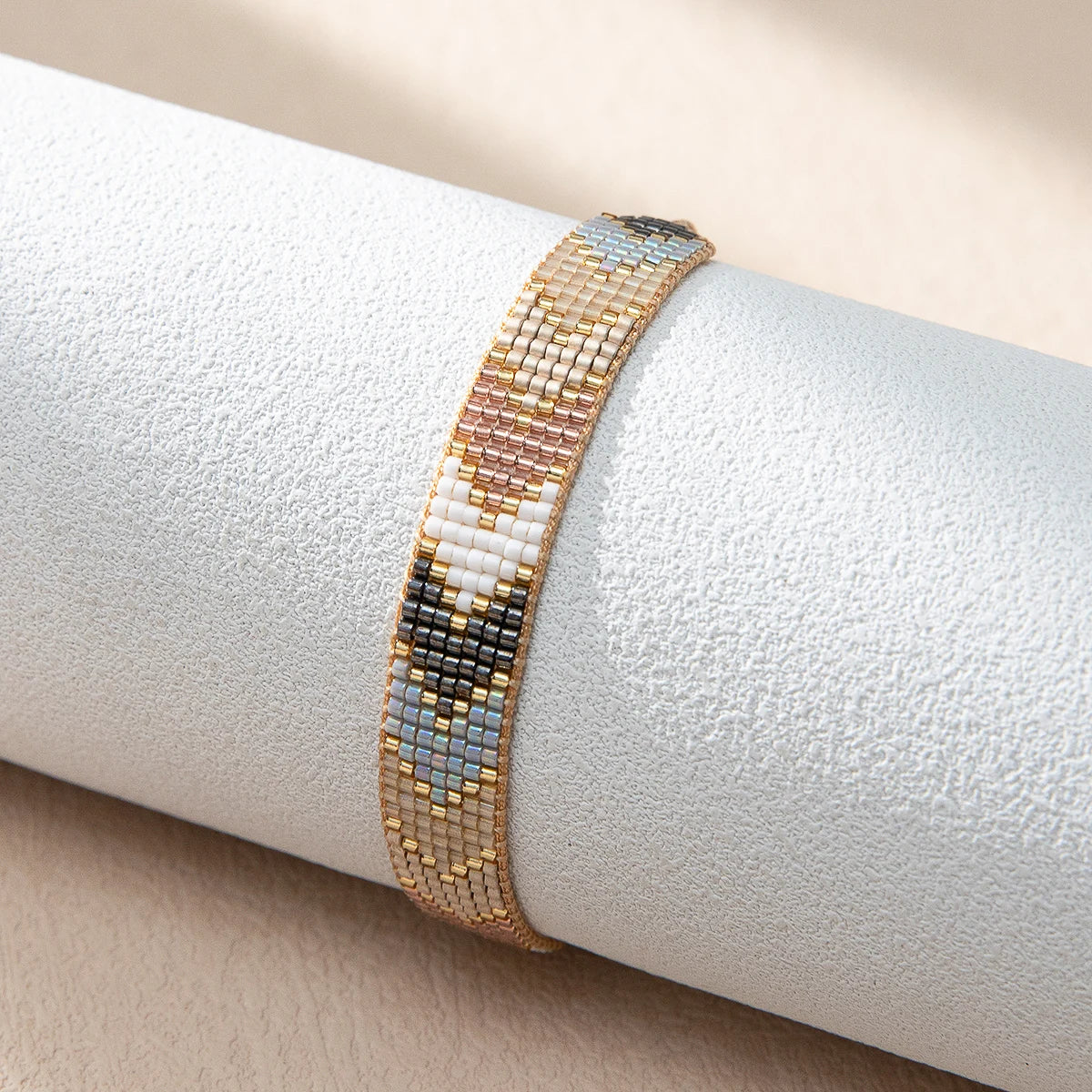Adjustable Miyuki Beaded Bracelet