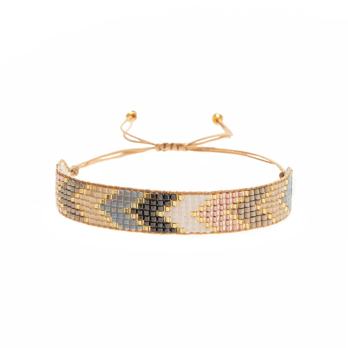 Adjustable Miyuki Beaded Bracelet