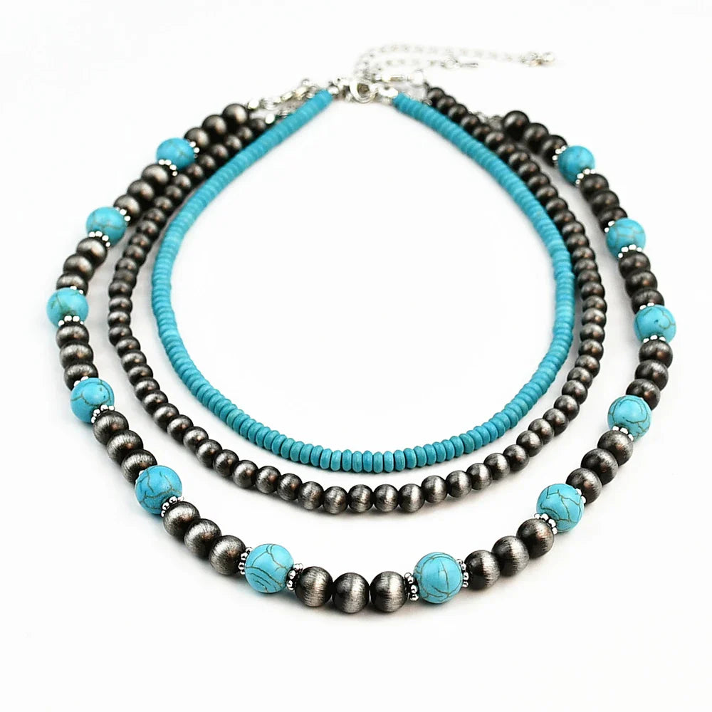 3 Layered Necklace Set