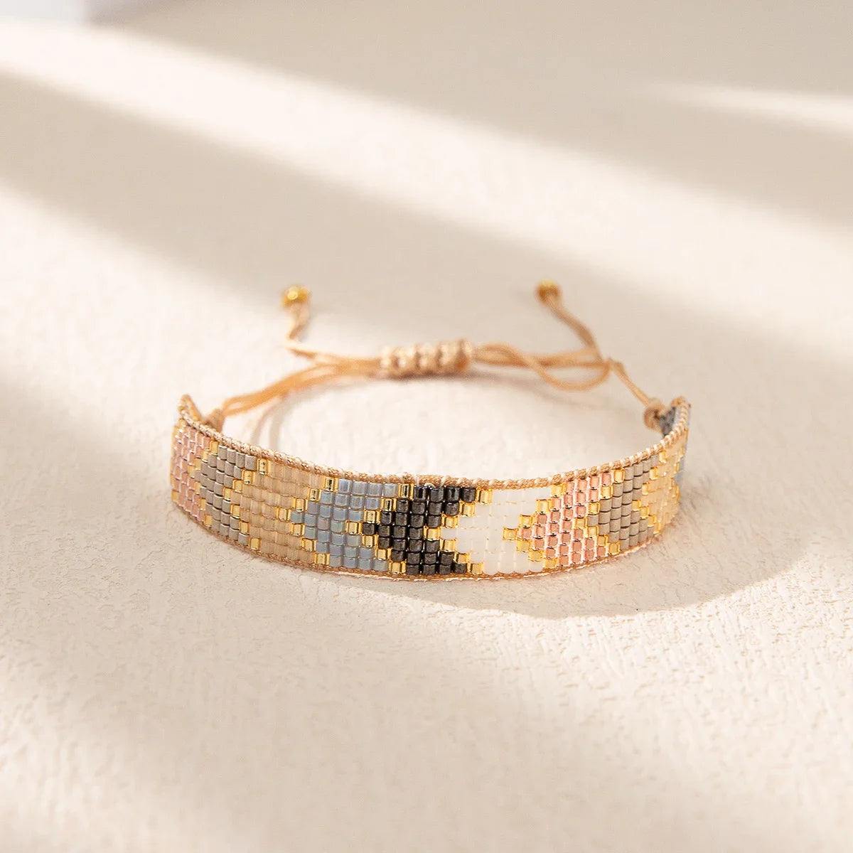Adjustable Miyuki Beaded Bracelet
