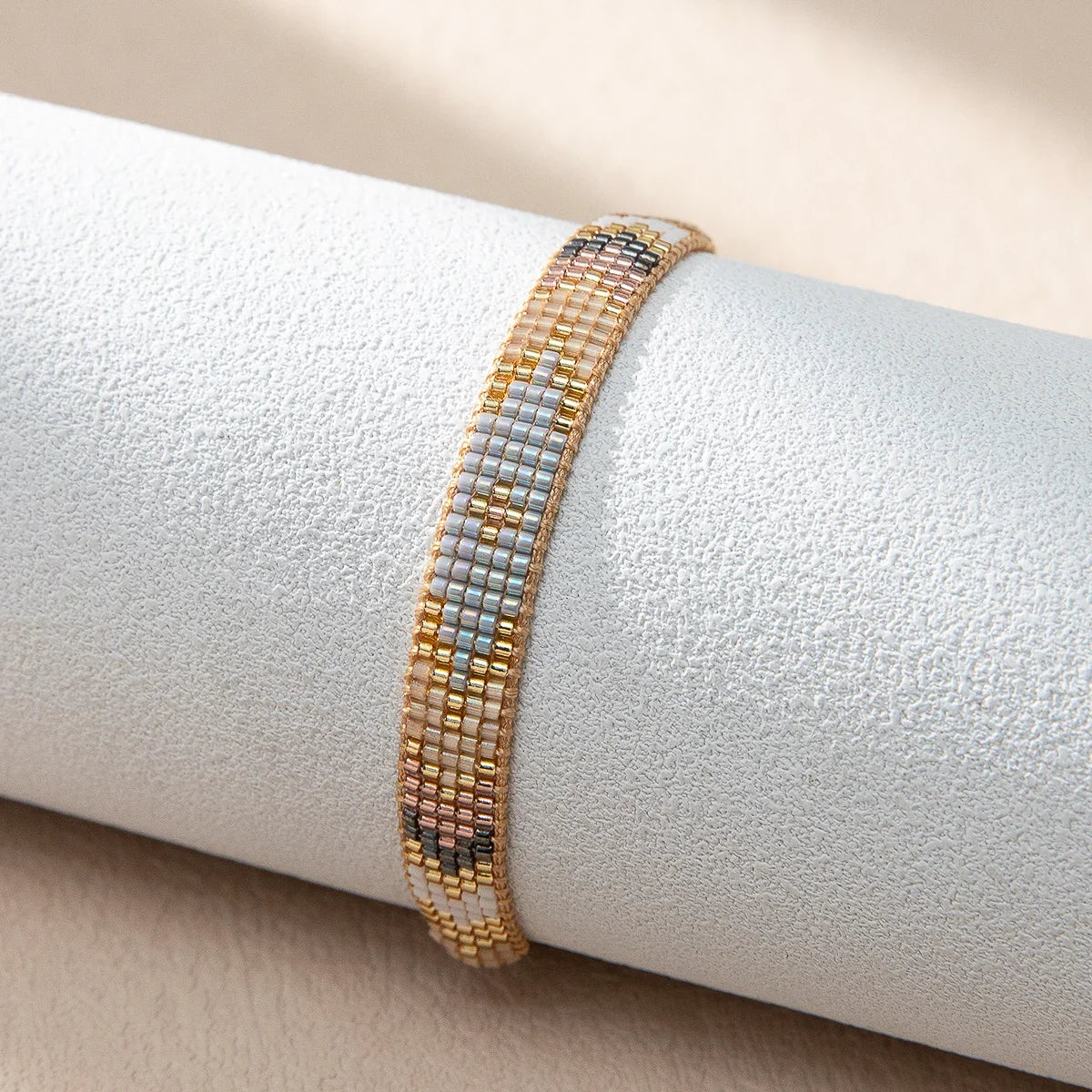 Adjustable Miyuki Beaded Bracelet
