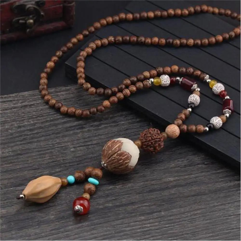 Nepal Buddhist Mala Necklace