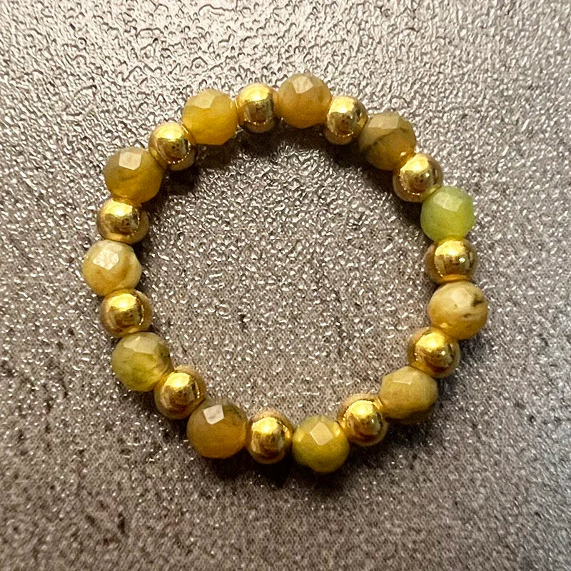 Stretchy Freshwater Pearl and Beaded Rings