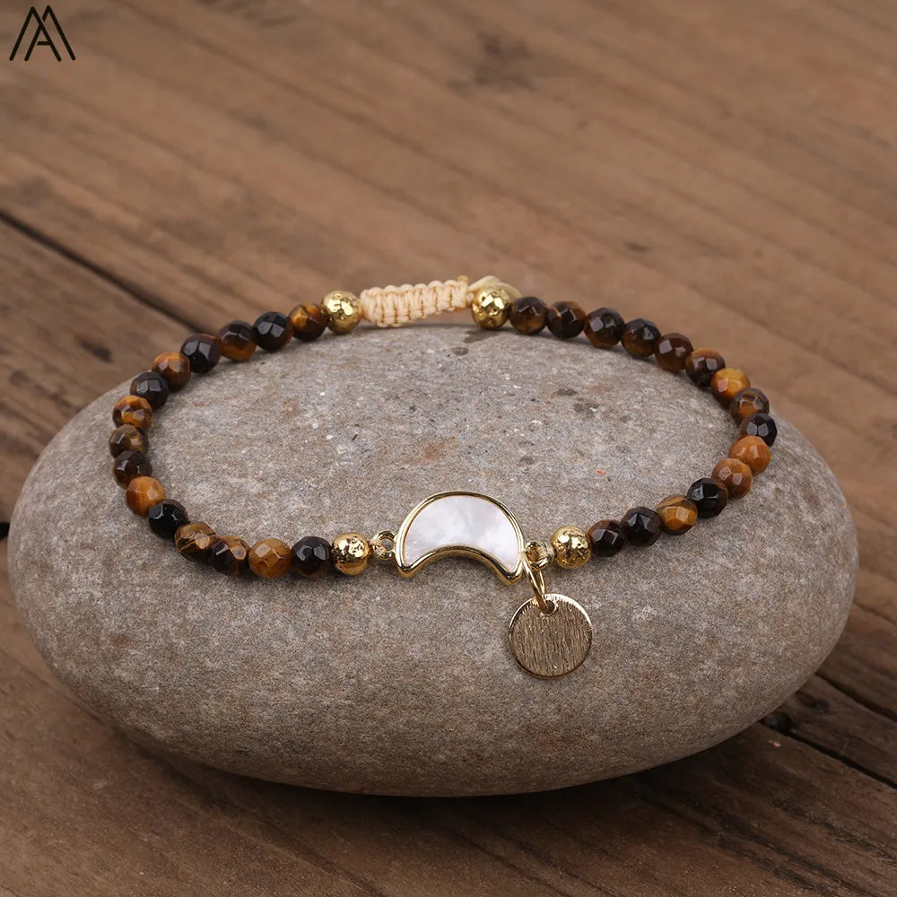 Natural Stone Beaded Bracelet