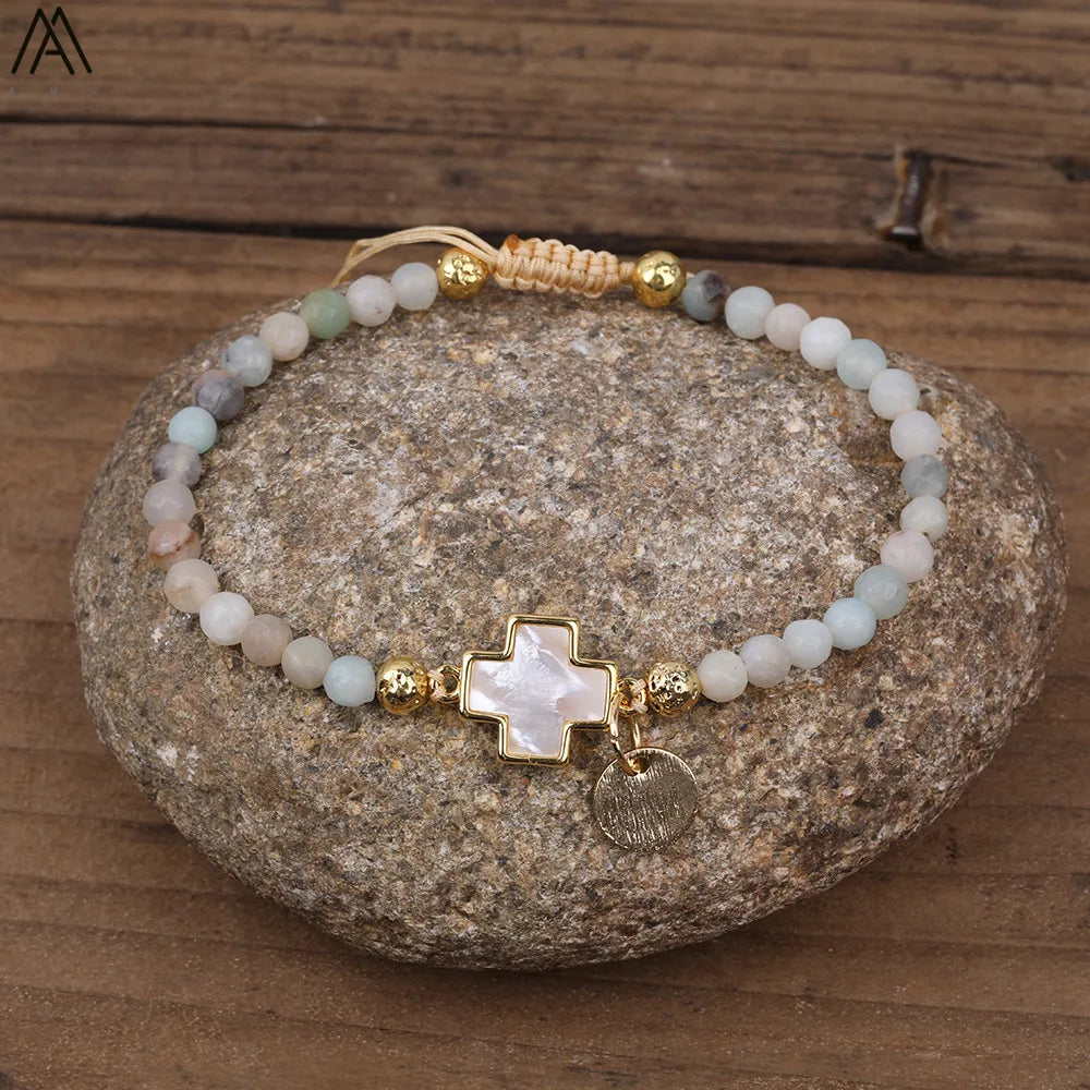 Natural Stone Beaded Bracelet