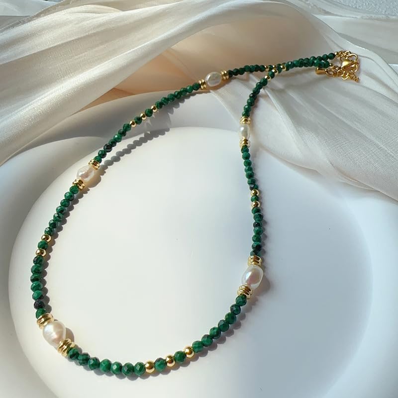 Freshwater Pearl and Synthetic Turquoise Necklace