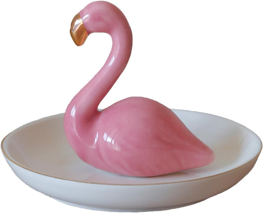 Ceramic Jewelry Tray - Flamingo