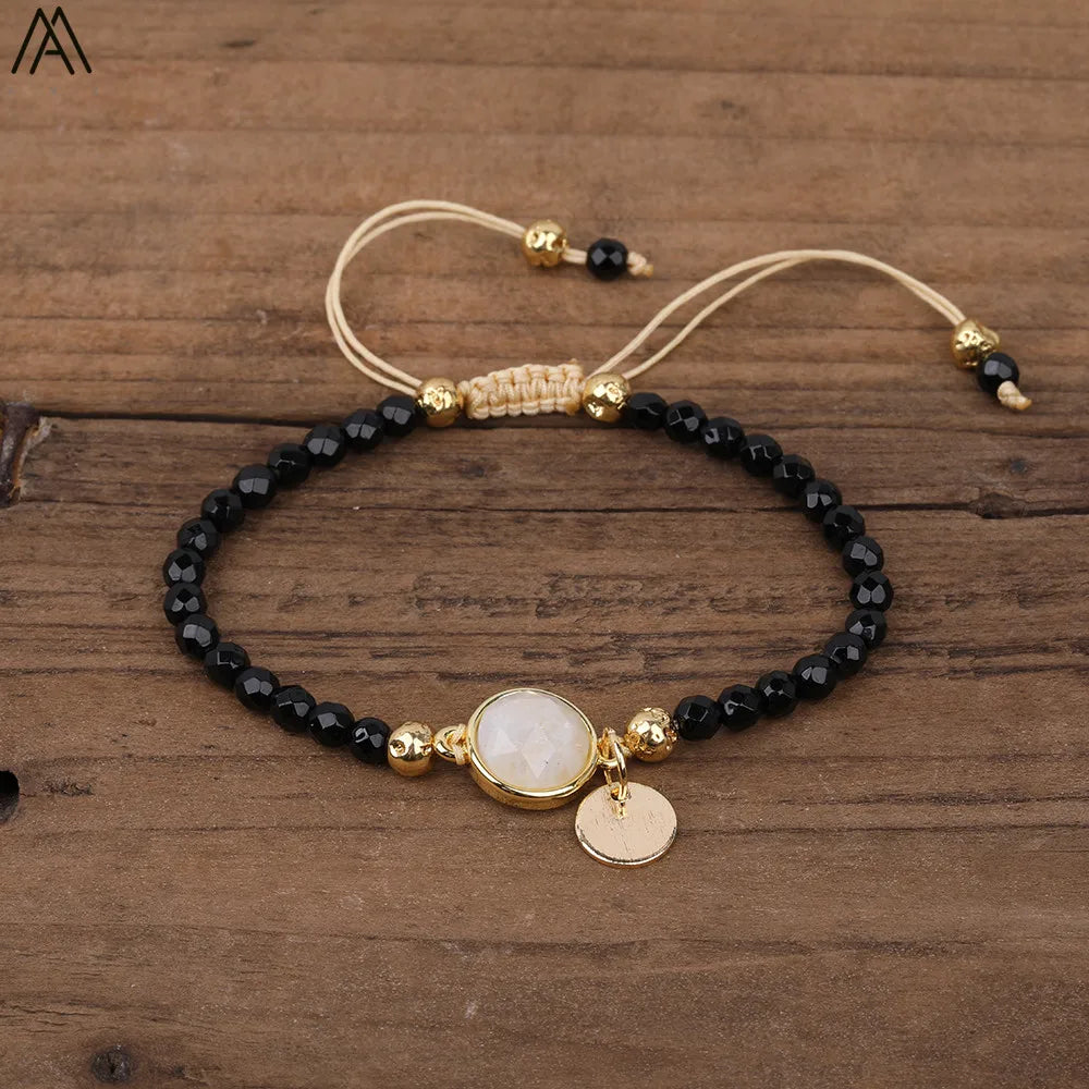 Natural Stone Beaded Bracelet