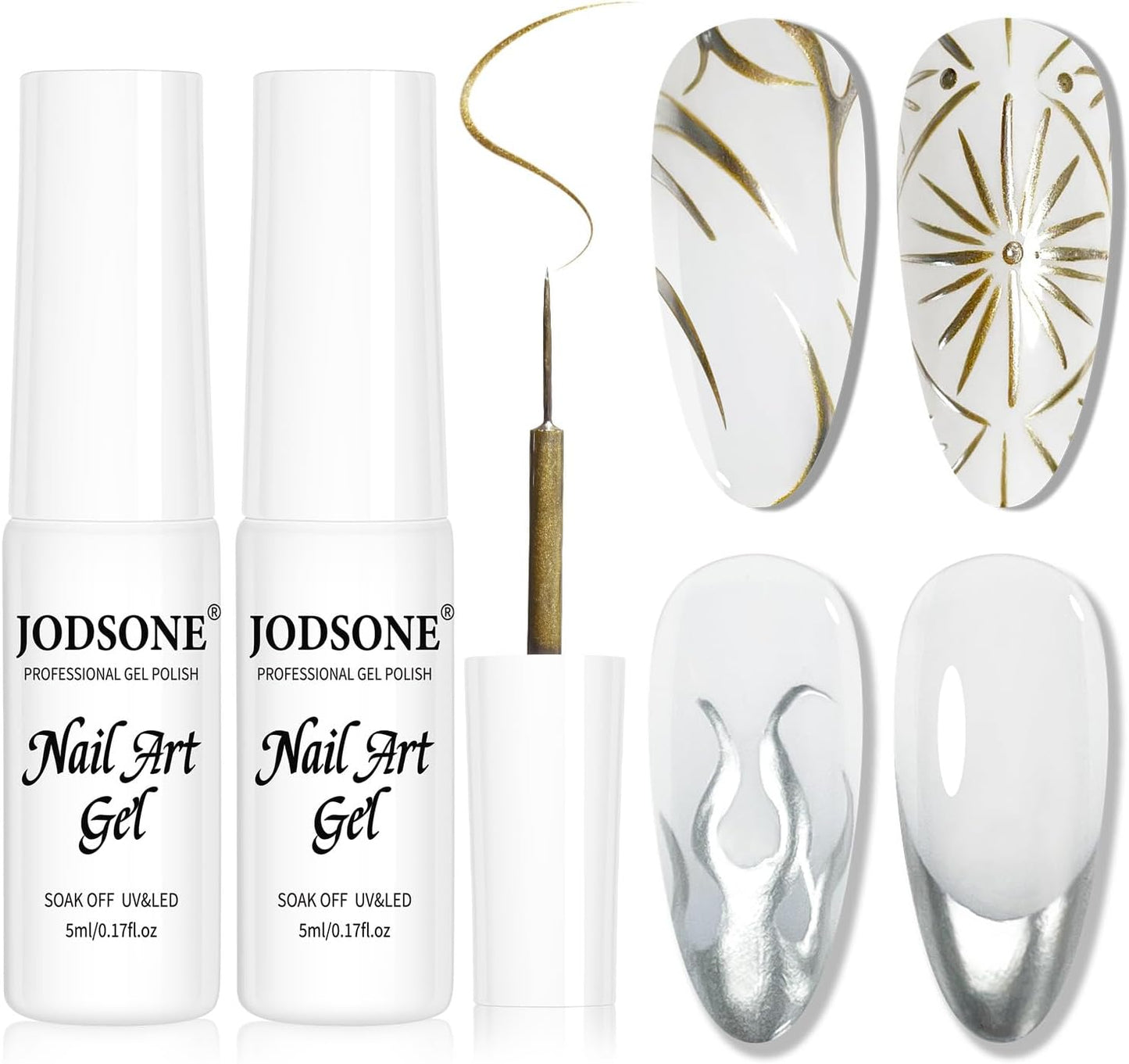 Professional Gel Polish Set: 2 Bottles of Top Coat and Base Coat