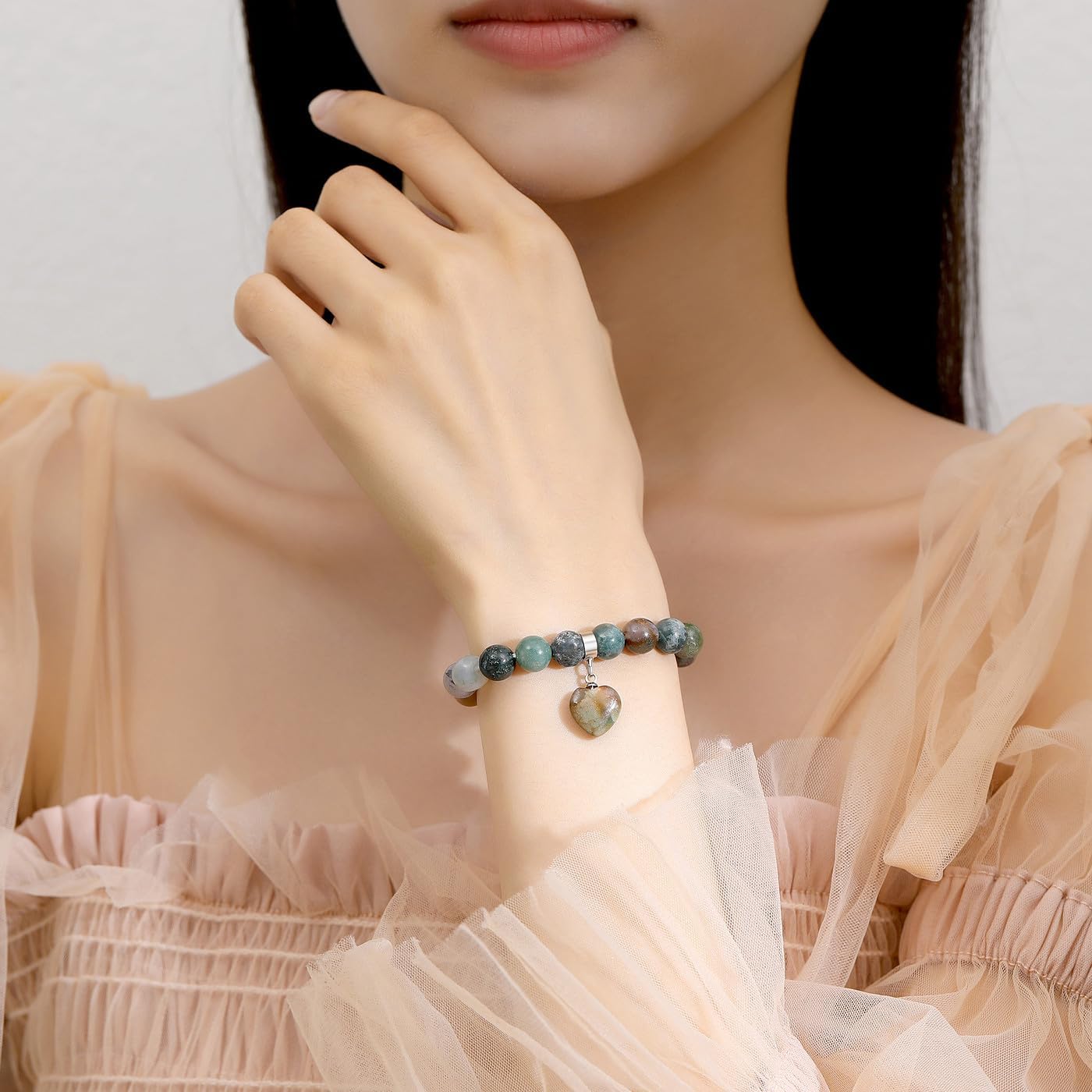Beaded Love Heart Bracelet