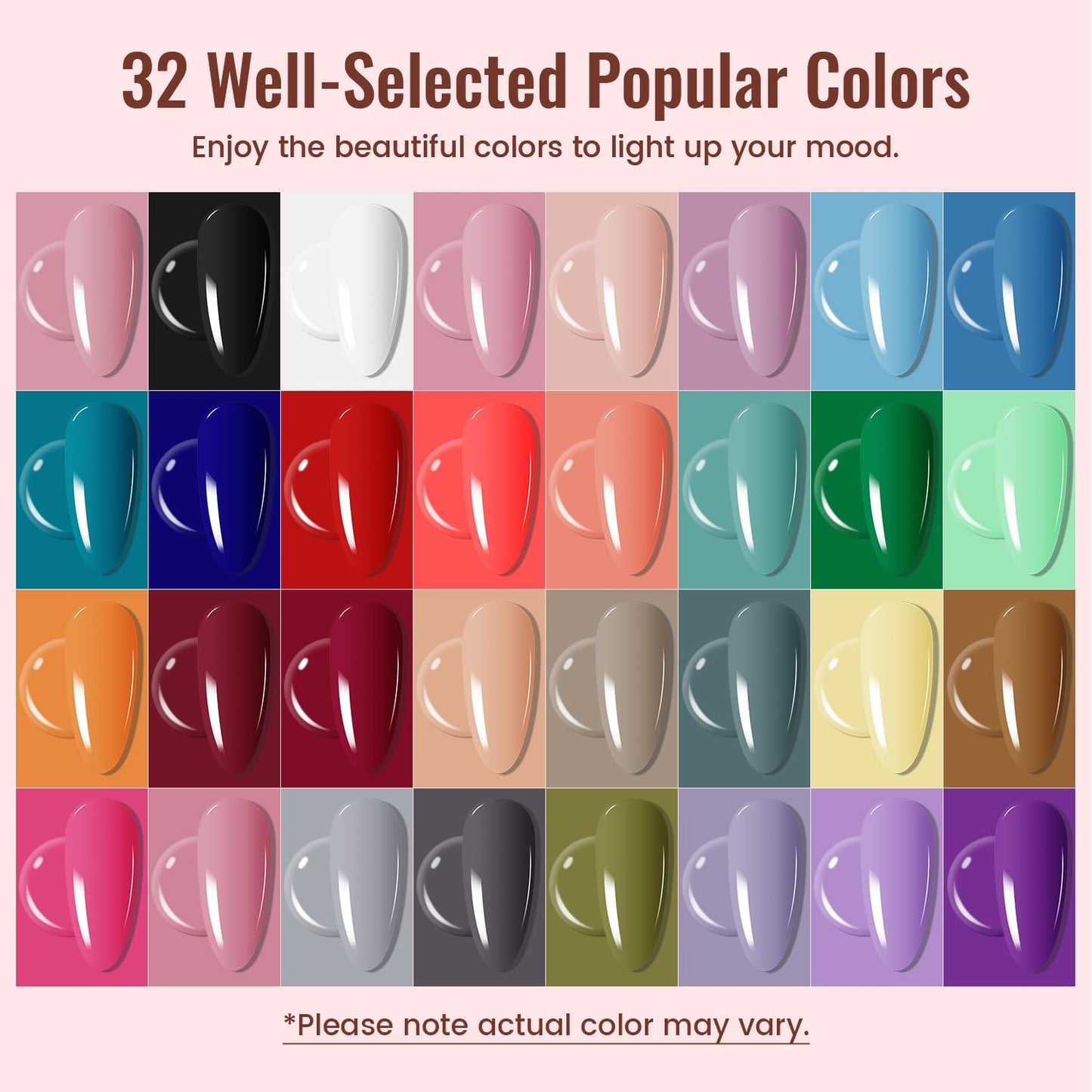 Gel Nail Polish Kit with UV Light 