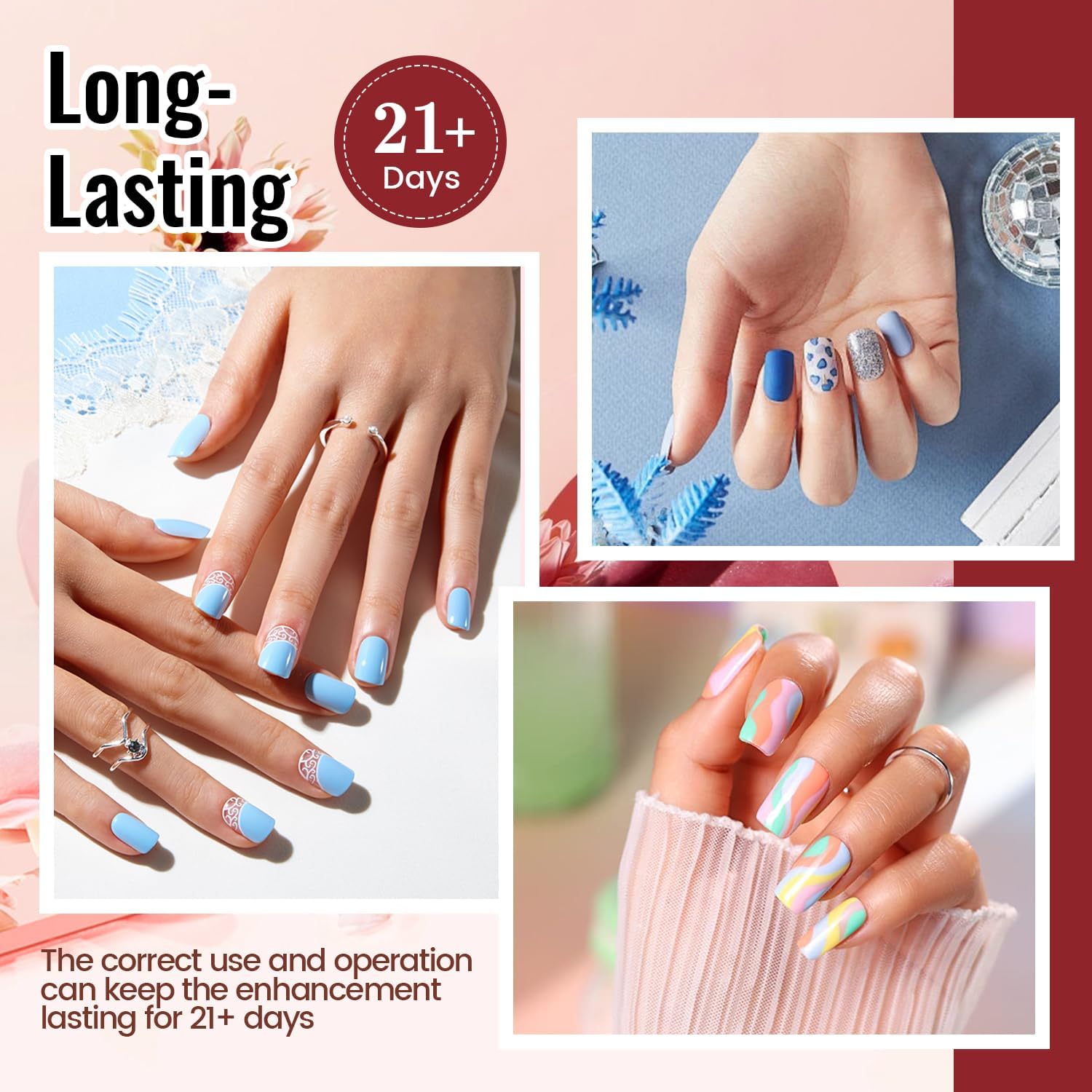 Gel Nail Polish Kit with UV Light 