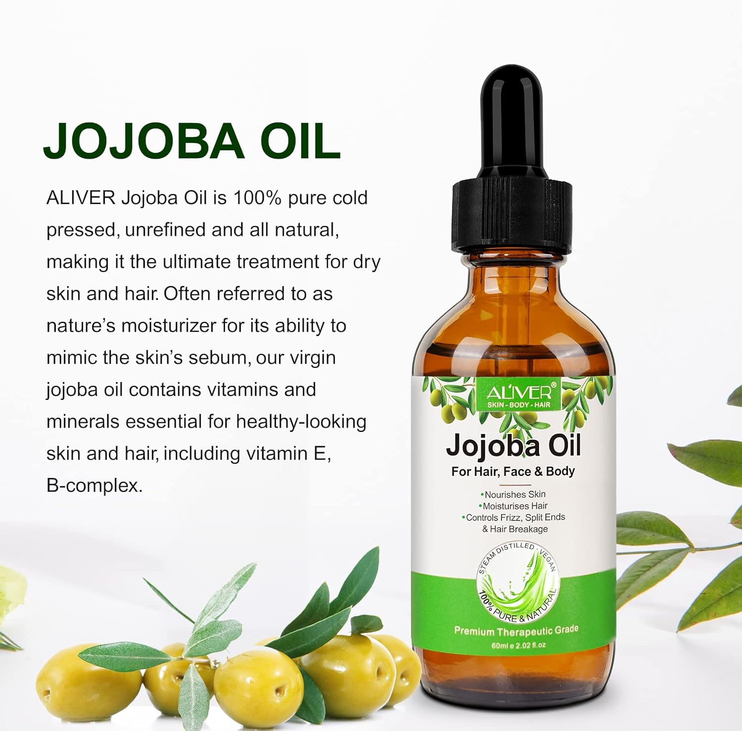 Organic Jojoba Oil -  Ideal Carrier Oil 