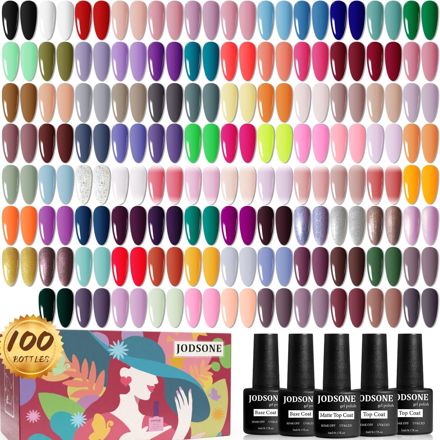 Gel Nail Polish Kit with UV Light 