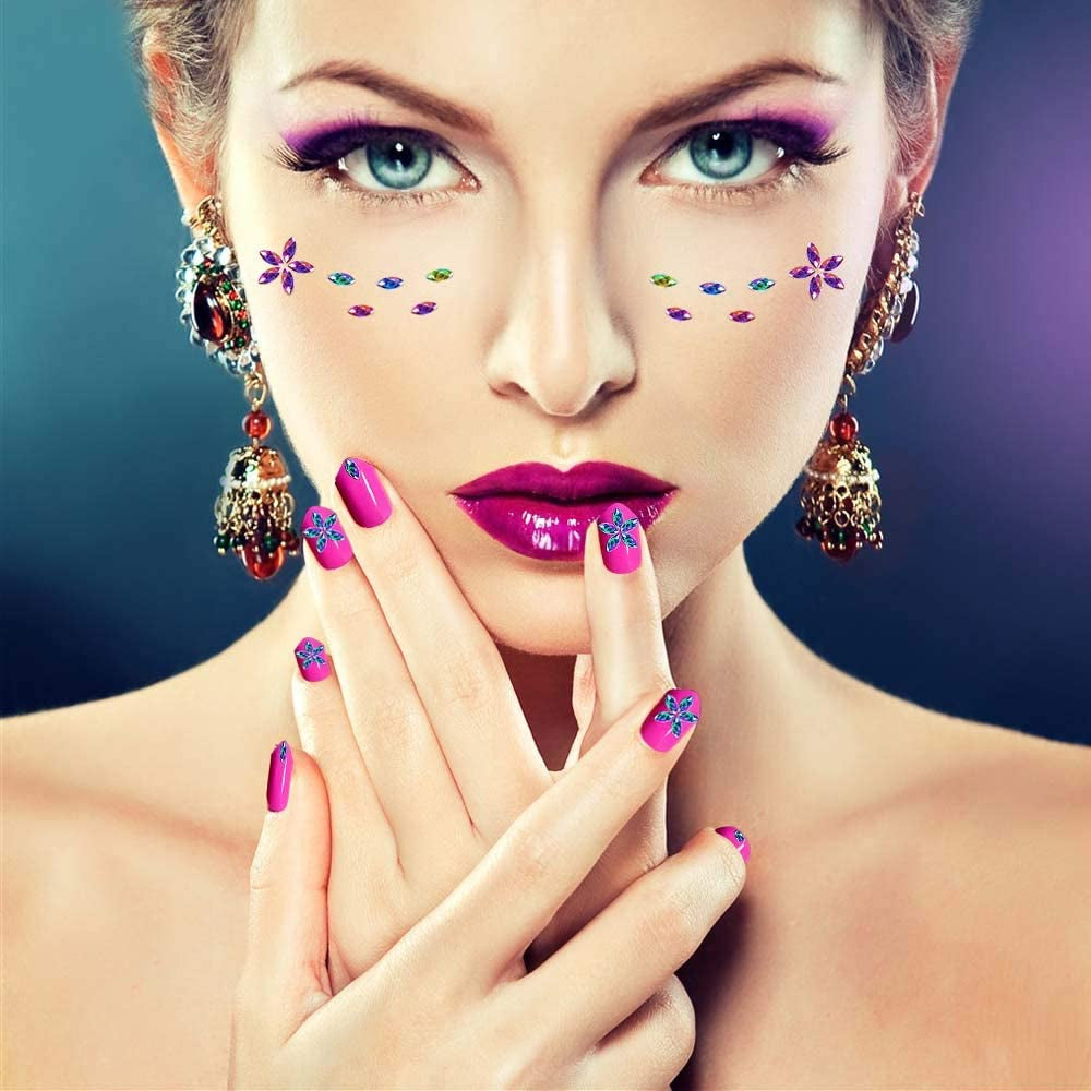 6400-Piece Nail Art Rhinestones and Gems Set 