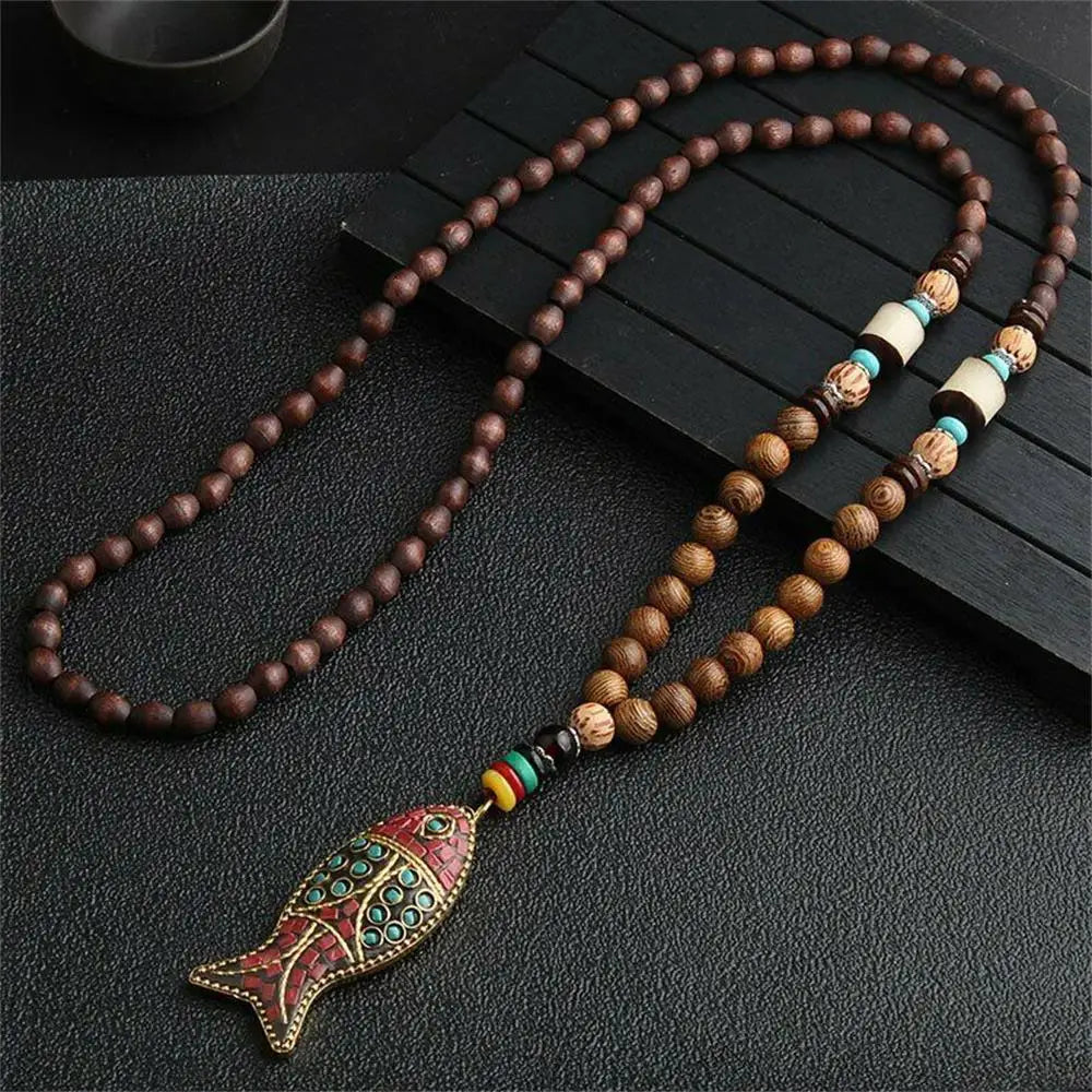Nepal Buddhist Mala Necklace