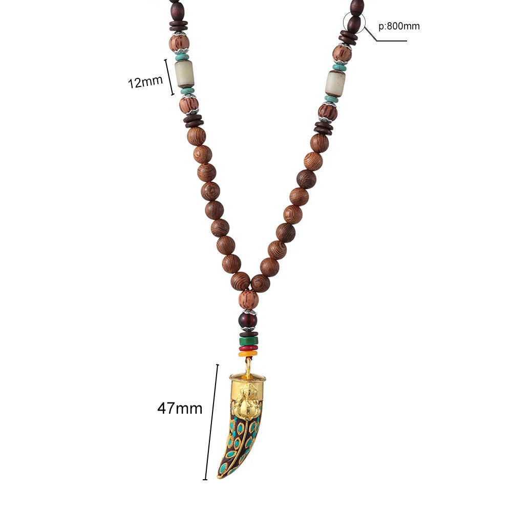 Nepal Buddhist Mala Necklace