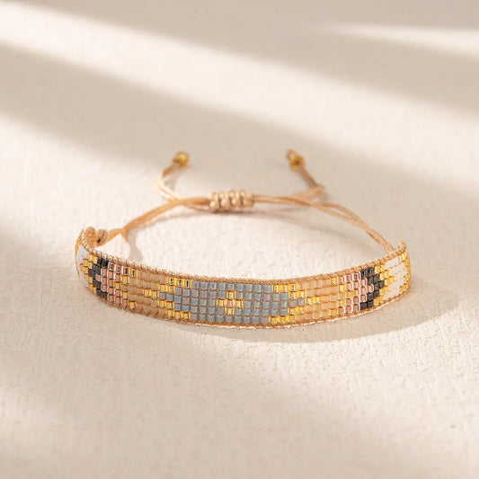 Adjustable Miyuki Beaded Bracelet 