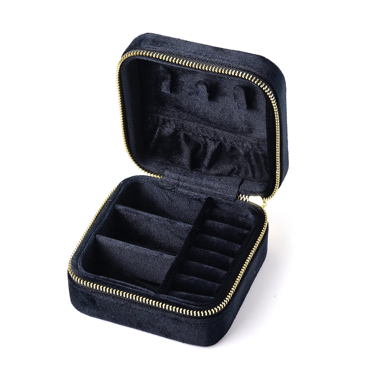 Velvet Travel Jewelry Box with or without Mirror (Customizable)