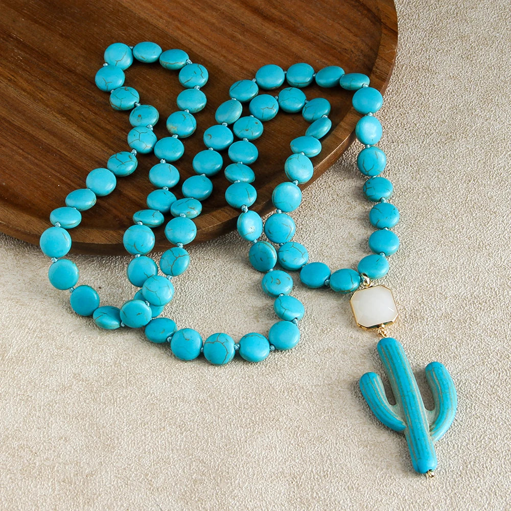Cactus Pendant Necklace 