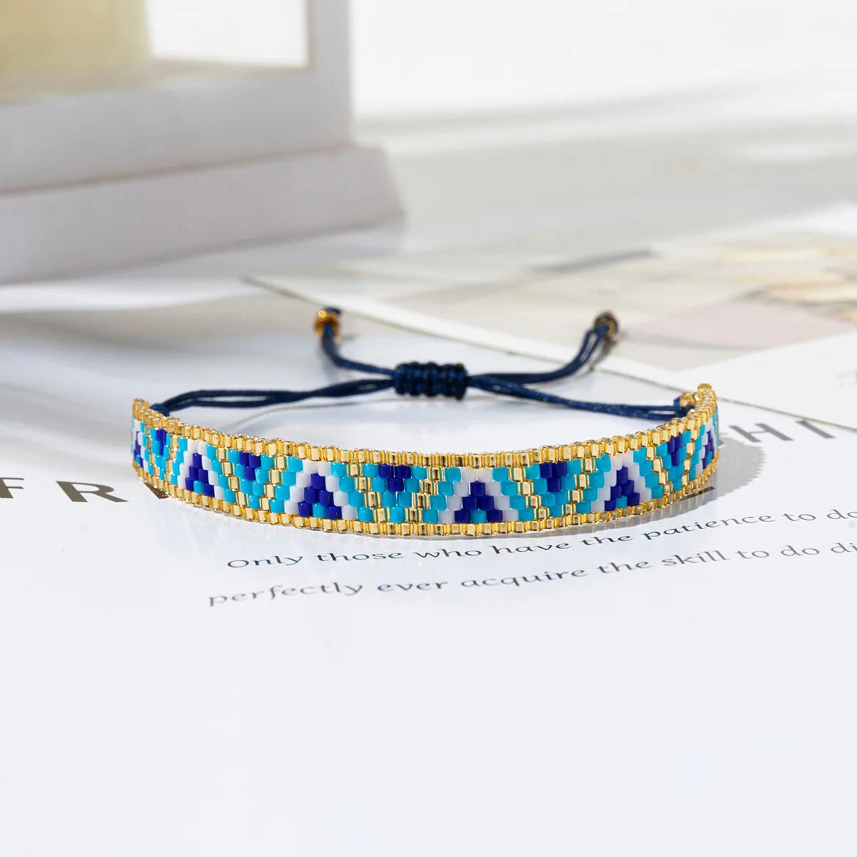 Colorful Miyuki Beaded Bracelet Adjustable Rope Bangles