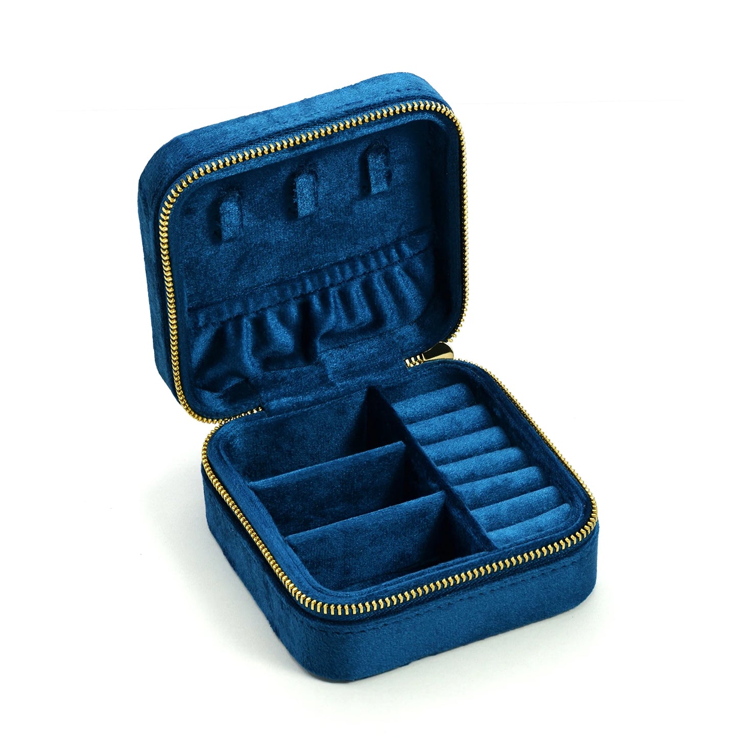 Velvet Travel Jewelry Box with or without Mirror (Customizable)