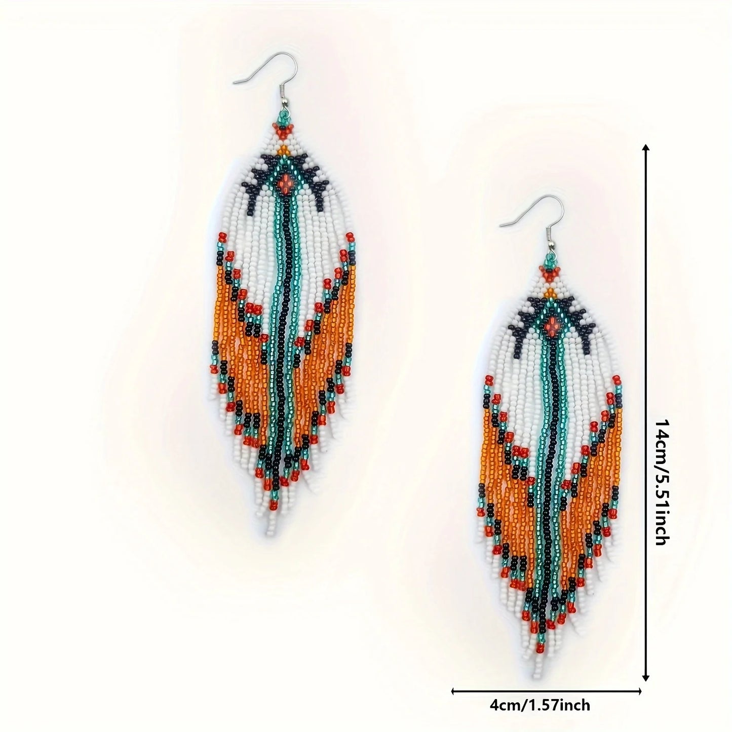 Tassel Seed Bead Earrings