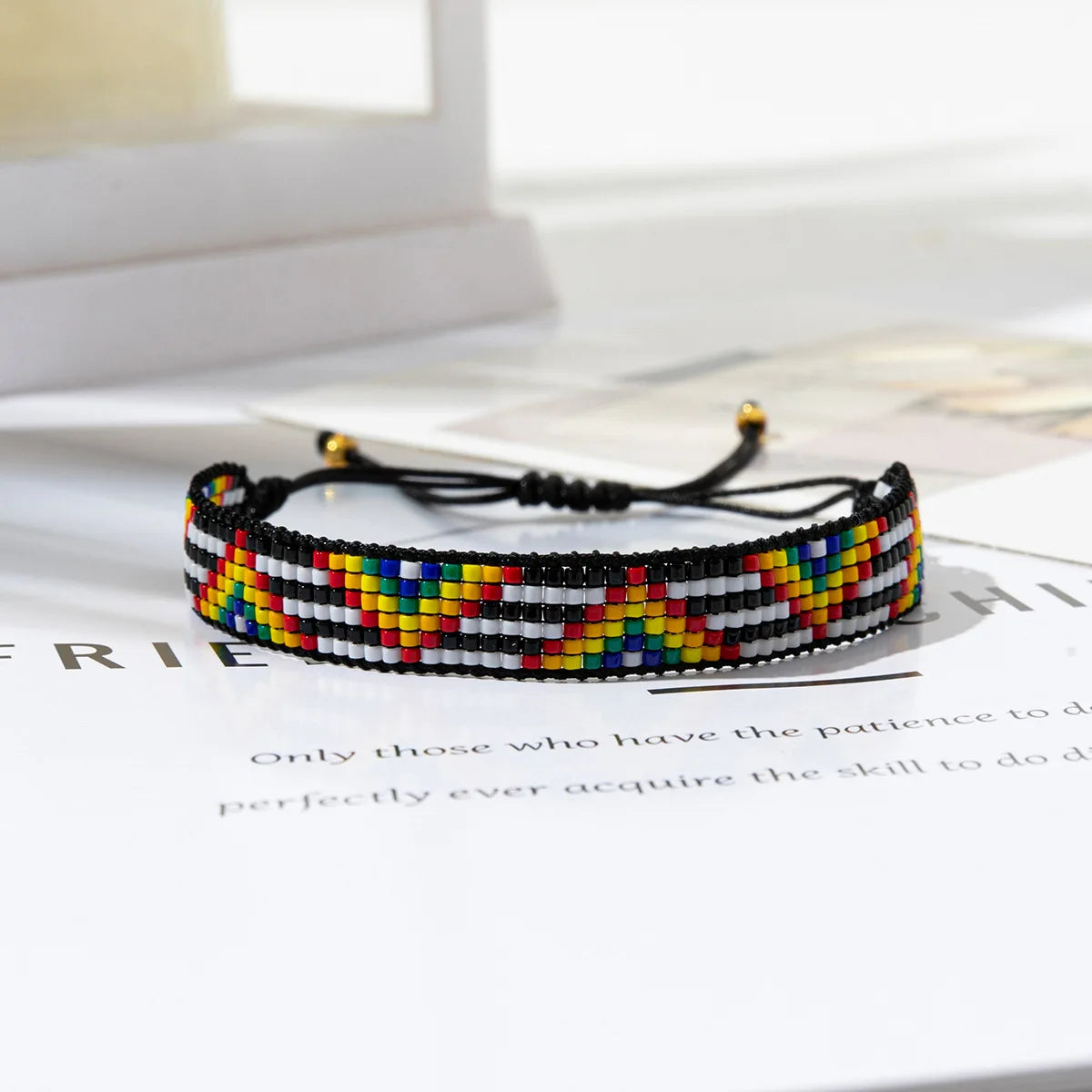 Colorful Miyuki Beaded Bracelet Adjustable Rope Bangles