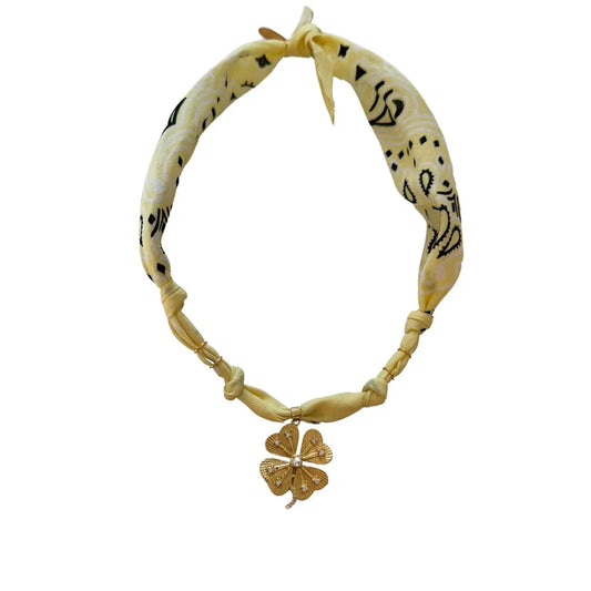Silk Scarf Choker style Necklace