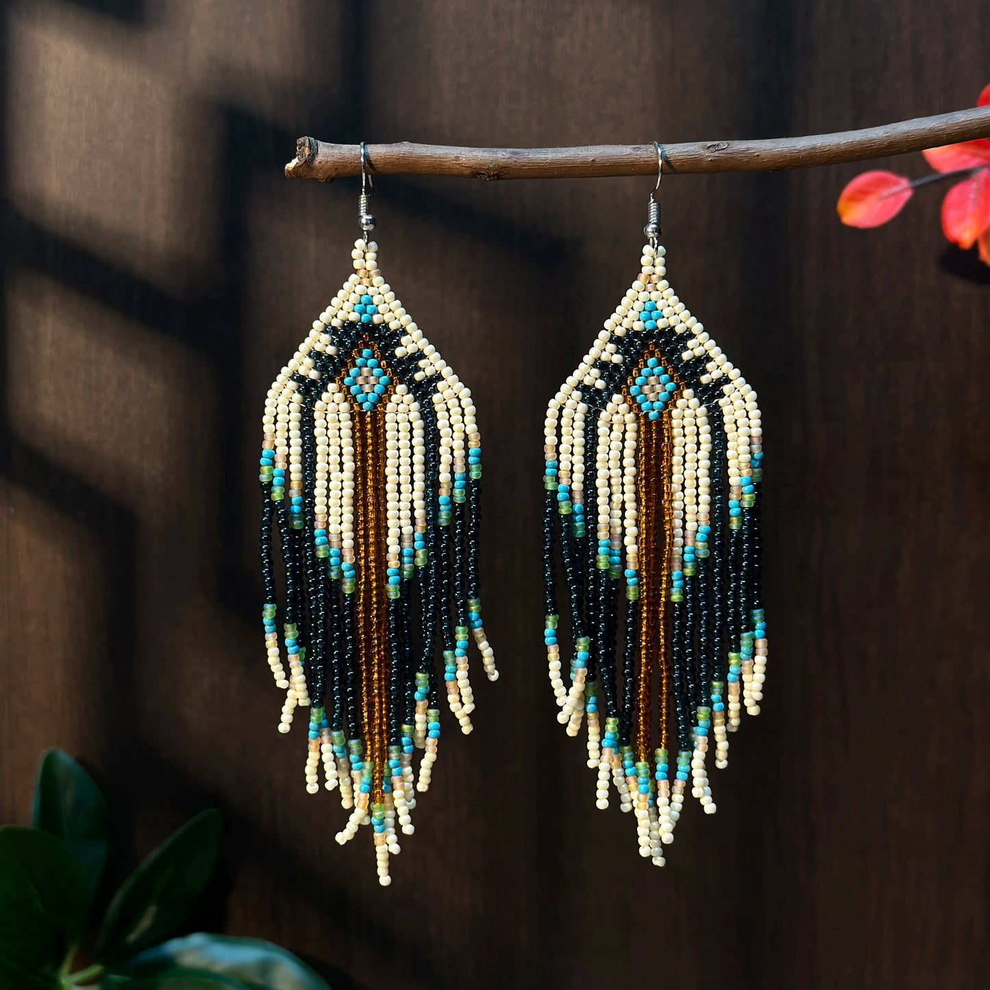 Tassel Seed Bead Earrings