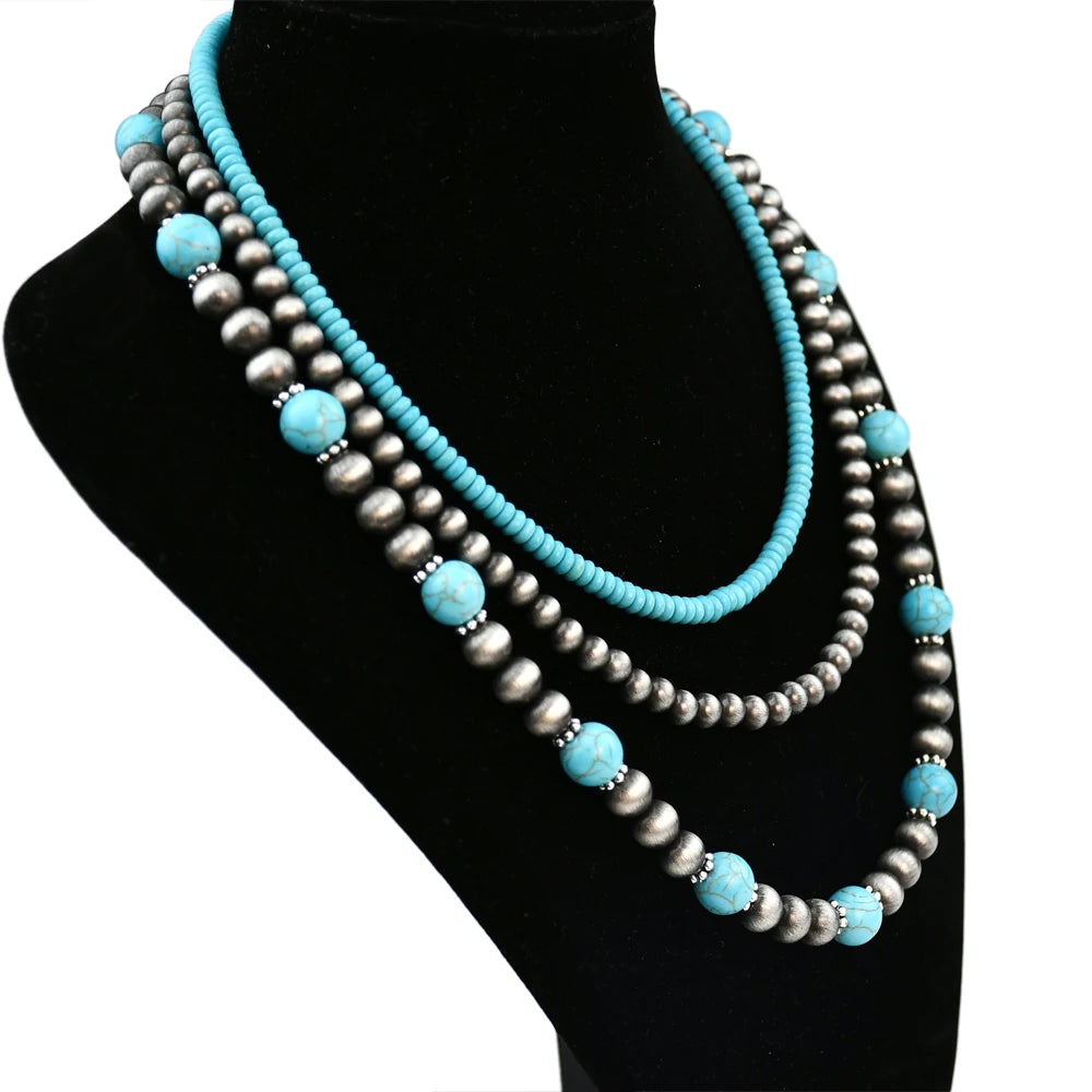 3 Layered Necklace Set
