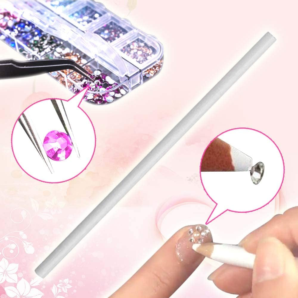 6400-Piece Nail Art Rhinestones and Gems Set 