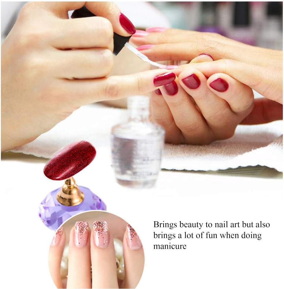 2 Set Magnetic Nail Tip Stand Holders 