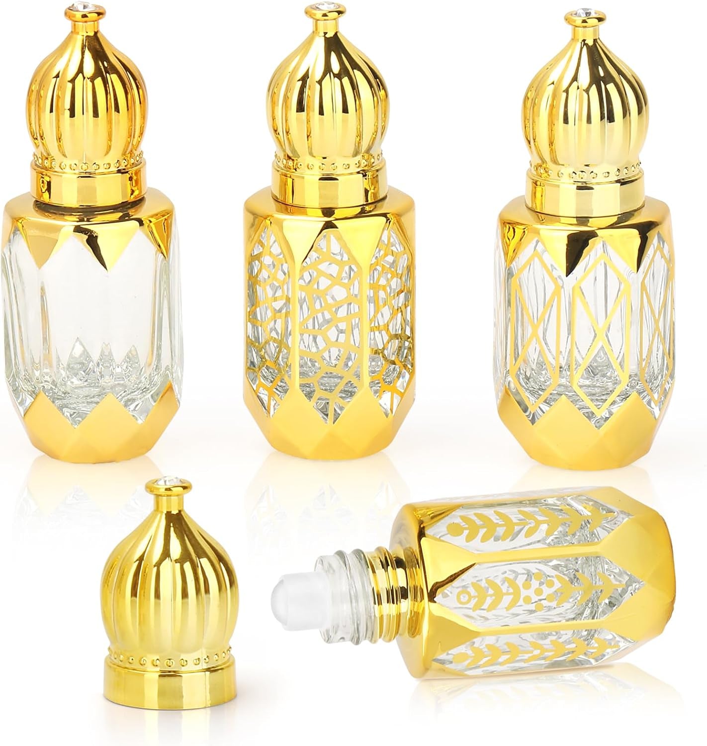 Mini Vintage Essential Oil Roller Bottles