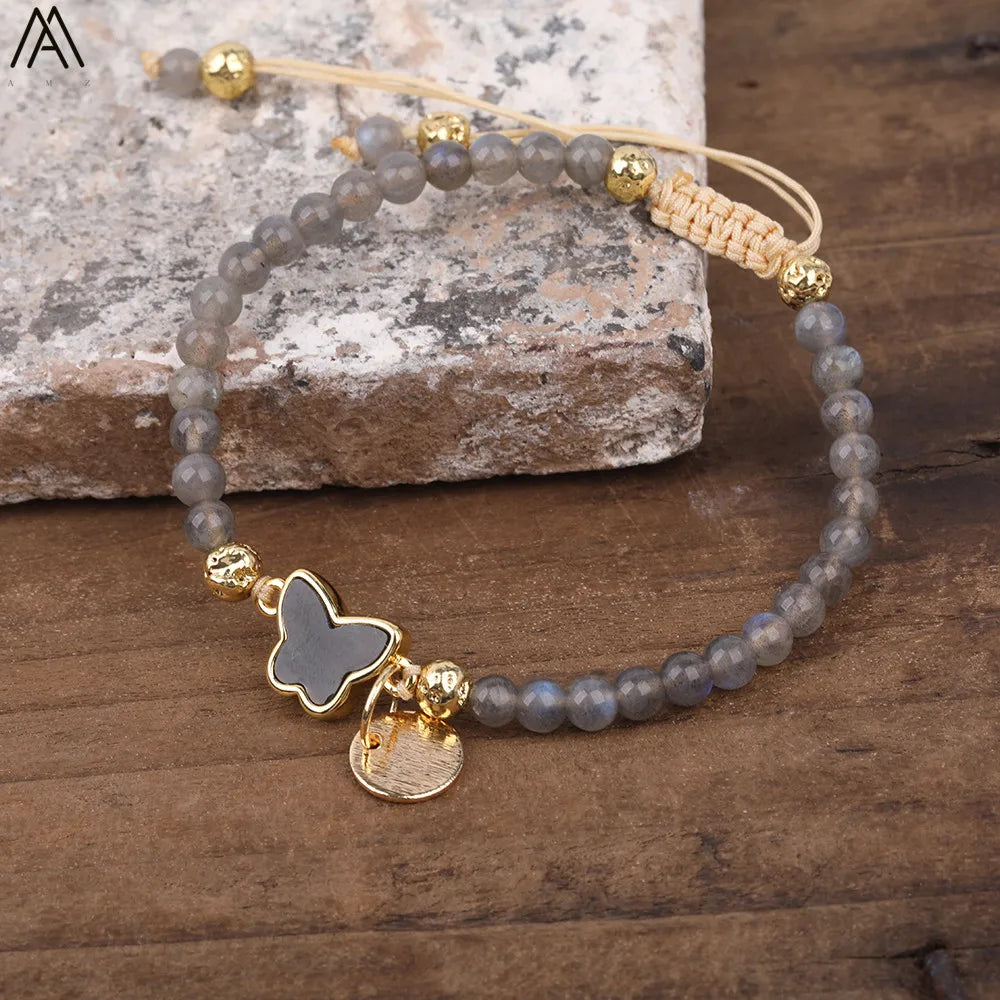 Natural Stone Beaded Bracelet